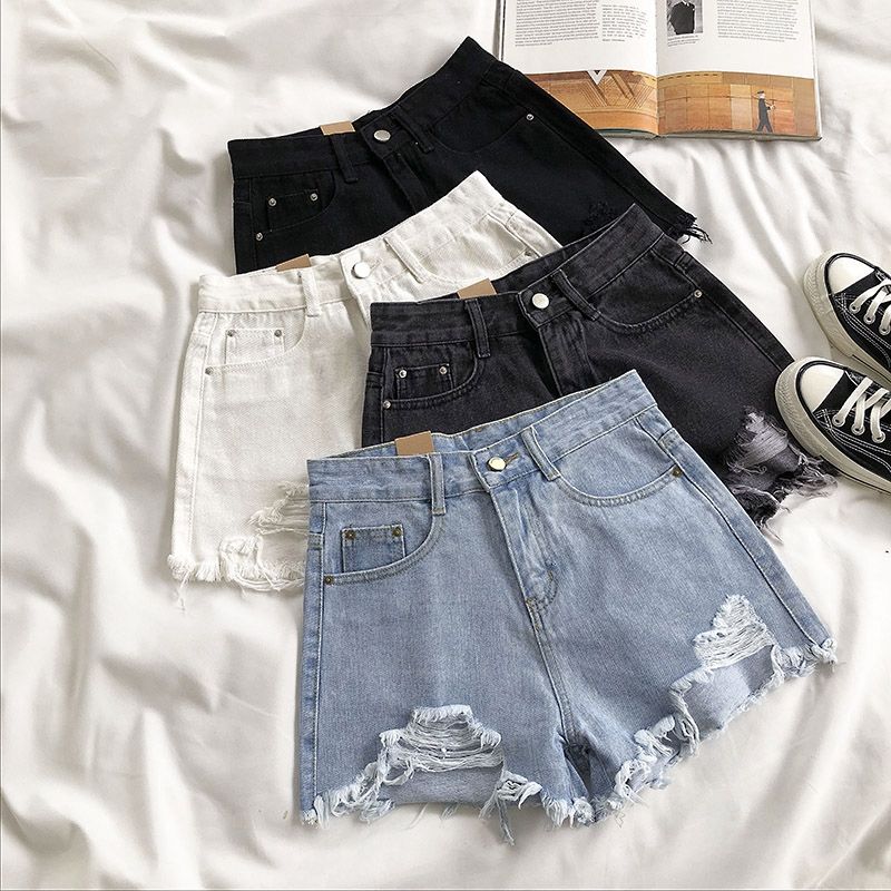 Custom Side Rhinestone Short Pants Raw Hem Frayed Denim Shorts Women -  China Denim Shorts and Women Shorts price | Made-in-China.com